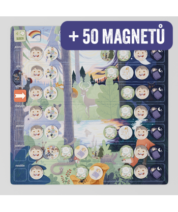 Plnobarevný kalendář s 50 magnetkami.